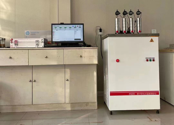 Speed ​​120℃/H Hdt Vicat Testing Machine for Ebonite and Long Fiber Reinforced Composits