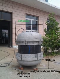 Τύπος 800mm βουλωμάτων πλαστική σωλήνων τελών έγκριση δομών ISO9001 καλυμμάτων καλυμμάτων τριπλή