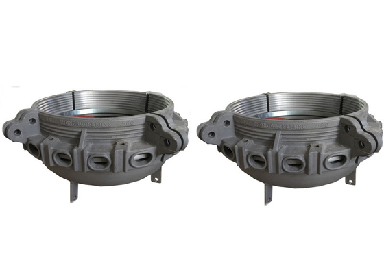 150KG Ασημένιο λευκό πλαστικό σωλήνα End Caps φ395 * 12mm