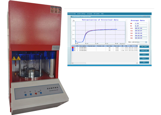 ASTM D5289 Ελέγχου υπολογιστή Βουλκανισμός καουτσούκ μετρητικού οργάνου Βουλκανισμός με χρήση περιστροφικών κουρεμέτρων